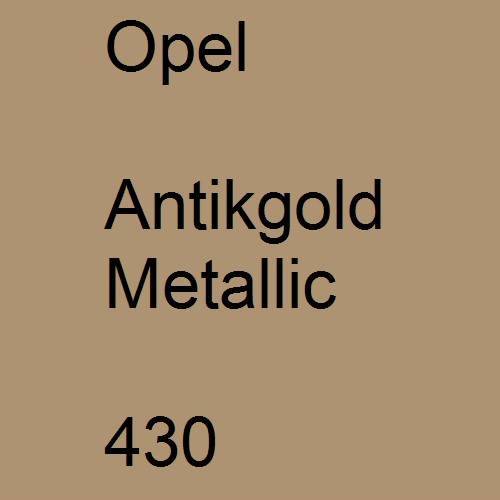 Opel, Antikgold Metallic, 430.